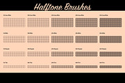 Heartfelt Halftone Vector Brushes, a Brush Add-On by BackYard Graphics Co. (Thumbnail 6 of 15)