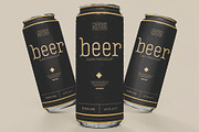 Beer or Soda Cans Mockup, an Advertising Mockup by skybluecreative (Thumbnail 2 of 3)