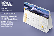 Desk Calendar 2027 (DC034-27), a Stationery Template by mikhailmorosin (Thumbnail 2 of 7)