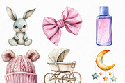 Baby Shower Clipart, an Illustration by Craft Nest (Thumbnail 5 of 6)