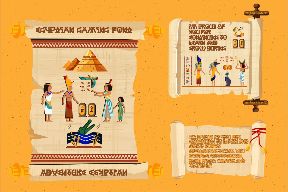 Axubies - Egyptian Gaming Font, a Sans Serif Font by Dhabee (Photo 15 of 15)