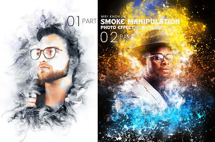Smoke Manipulation Photoshop Action, an Action Add-On by MRI STUDIO