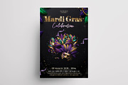 Mardi Gras Elegant Flyer (PSD), a Flyer Template by PixelsDesign (Thumbnail 2 of 2)