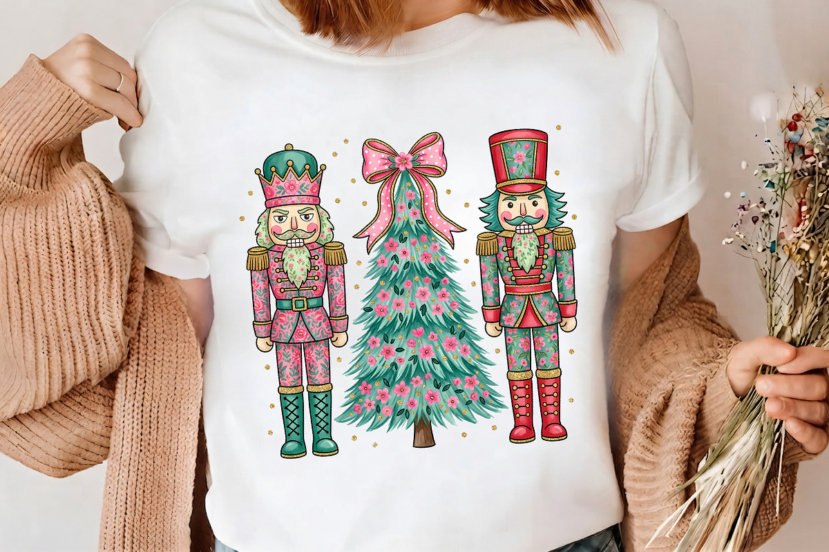 Floral Nutcracker Christmas PNG Art, a Seasonal Illustration by CrexoraLab (Photo 4 of 4)