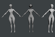 Stylized Girl Abby Shape Mesh, a Characters & Person 3D Model by VK Studio (Thumbnail 8 of 16)
