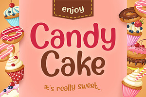 Candy Cake Sweet Font