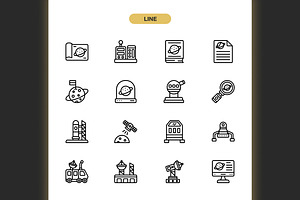 Space Research Icons