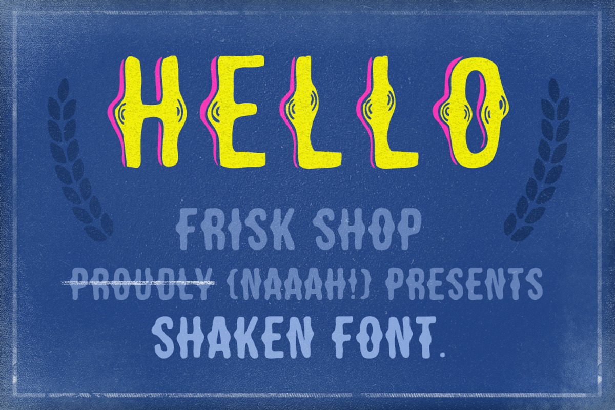 [30% off!] Shaken Font 5 Styles, a Font by Frisk Shop (Photo 3 of 5)