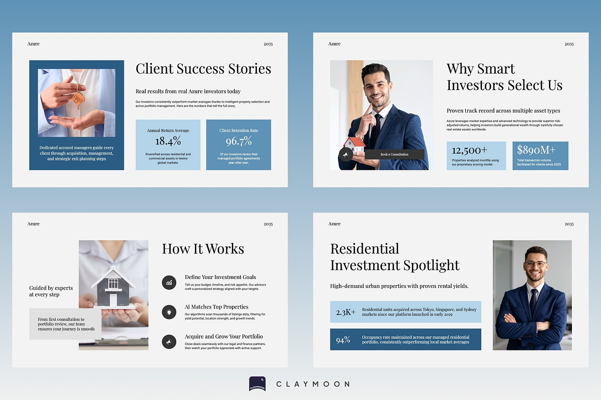 Real Estate Investment Presentation, a Presentation Template by Claymoon Lab (Photo 5 of 7)