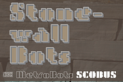 MetroBots Chrome, a Font by Our House Graphics Inc. (Thumbnail 9 of 16)