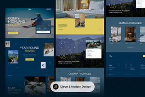 Hotel & Resort Figma Landing Page