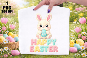 Happy Easter Sublimation PNG, an Illustration by Daily.Designs