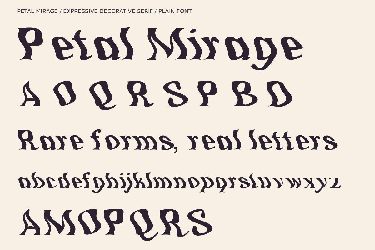 Petal Mirage — Expressive Liquid, a Serif Font by Colorsfav (Photo 11 of 11)