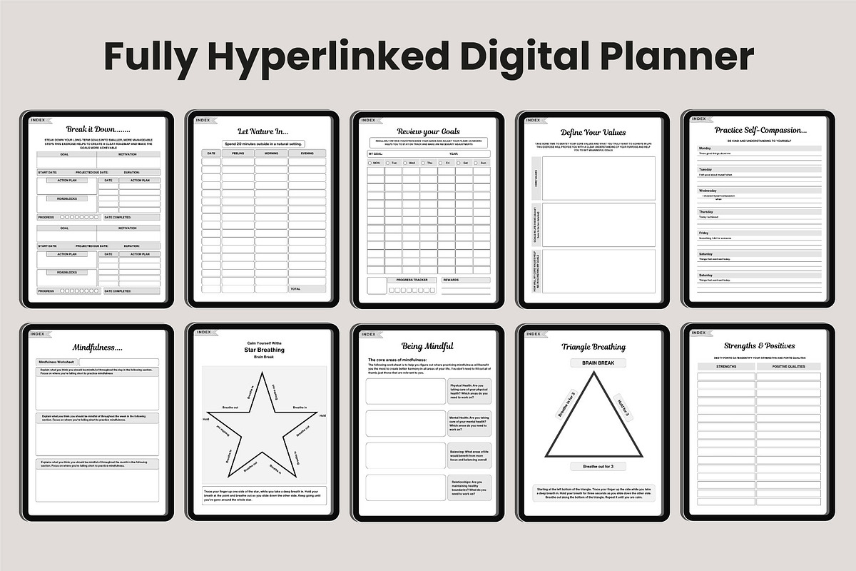 2025 Mental Burnout Workbook Digital, a Stationery Template by Designmela01 (Photo 2 of 8)