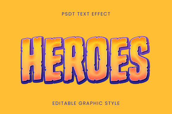 Comic Heroes 3D Text Effect preview 2