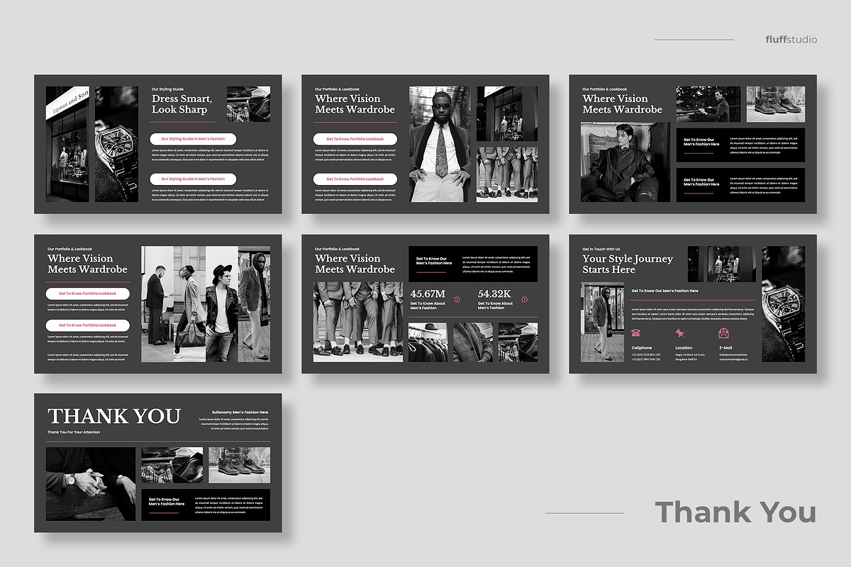 Men's Fashion Powerpoint Template, a Presentation Template by fluffstudio (Photo 4 of 4)
