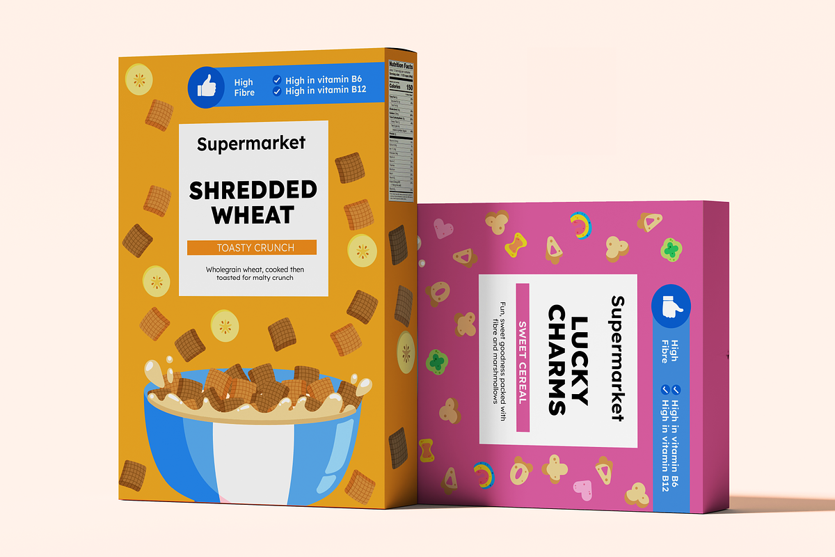 Breakfast Cereal Food Illustrations, a Food Illustration by ThePixelLibrary (Photo 8 of 12)