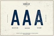 HANDLER - VINTAGE SANS SERIF, a Sans Serif Font by Vultype Co. (Thumbnail 7 of 10)