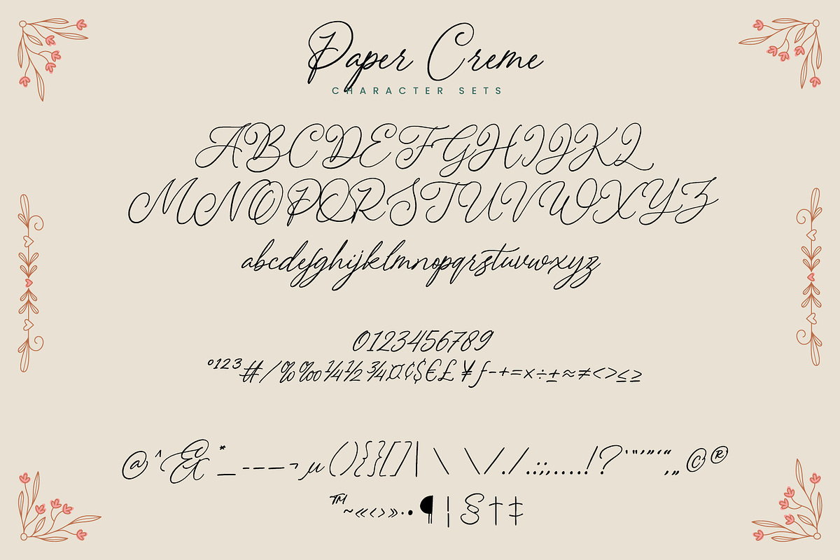 Paper Creme - Display Script Font, a Script Font by Inviline.co (Photo 4 of 12)