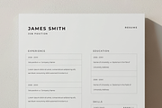Minimal CV in A4 / Us letter Size, a Resume Template by Filip Studio (Thumbnail 1 of 4)