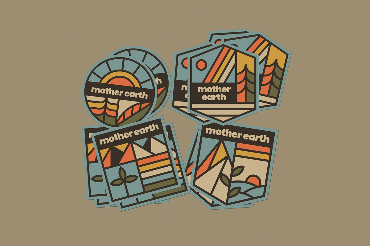 Mother Earth Badge Pack, an Illustration by Firowerk (Photo 6 of 7)