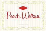 Peach Willow - Cute Handwritten Font, a Font by Pekotype (Thumbnail 1 of 15)