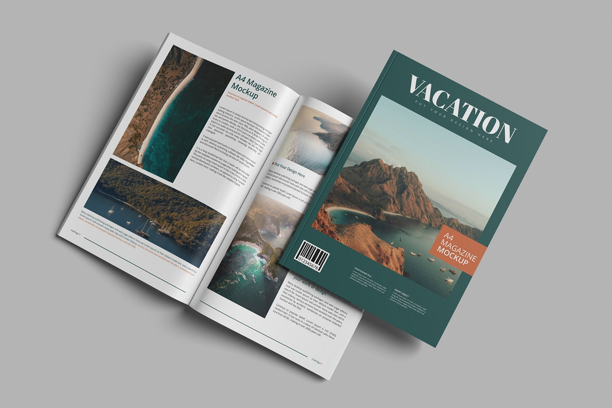 Realistic Magazine Mockup PSD, a Books & Magazine Mockup by MA-KING_ART (Photo 4 of 5)