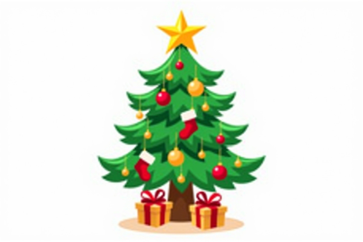 Cute Cartoon Xmas Trees, an Illustration by balal (Photo 7 of 11)