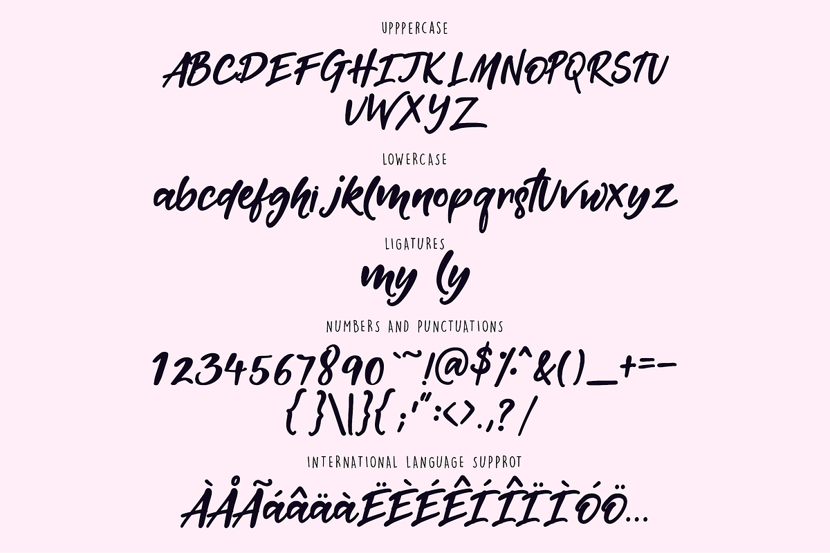 Mutual Feelings Font preview 7