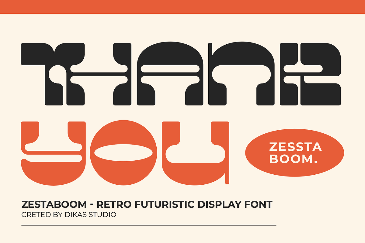 Zestaboom - Retro Bold Font, a Sans Serif Font by Dikas Studio (Photo 10 of 10)