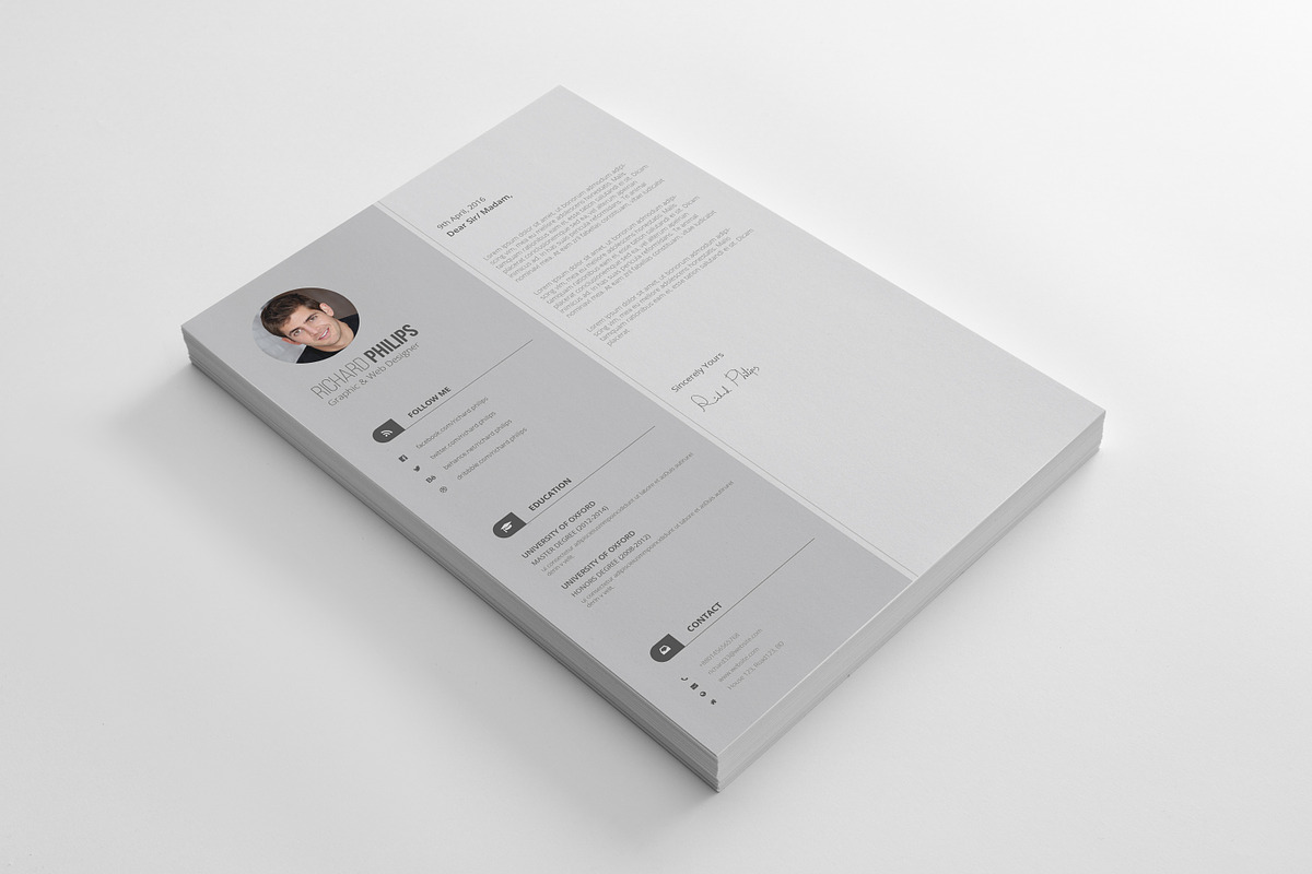Resume/CV, a Resume Template by art_ample (Photo 3 of 4)