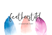 Featherstitch Script, a Script Font by Beck McCormick (Thumbnail 1 of 10)
