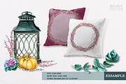Thanksgiving clipart. Fall season, a Seasonal Illustration by Alla Art Poster (Thumbnail 6 of 7)