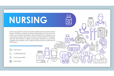 Elderly care web banner, a Business Card Template by bsd studio