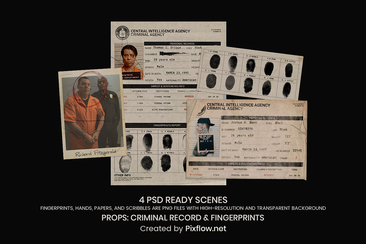 Criminal Record & Fingerprints, a Graphic by Pixflow (Photo 8 of 9)