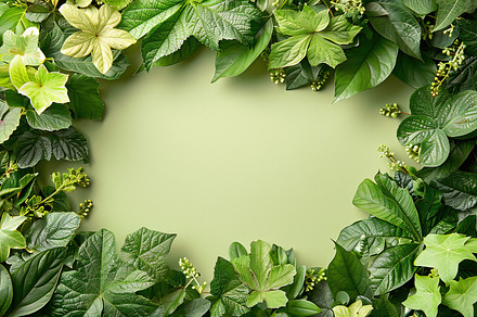 Lush Green Foliage Background, Gener, a Photo by LOGOCREATIVE