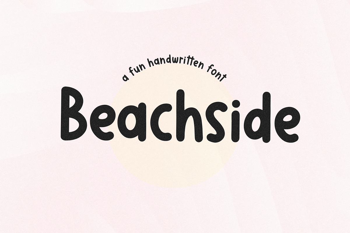 Beachside | Cute Handwritten Font, a Handwritten Font by KA Designs (Photo 1 of 9)