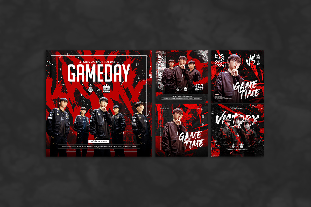 Esports Social media template design, a Social Media Template by Tanmoy Topu (Photo 2 of 7)