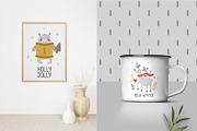 Cozy Christmas clipart collection, an Animal Illustration by Leysan Shayak (Thumbnail 2 of 10)