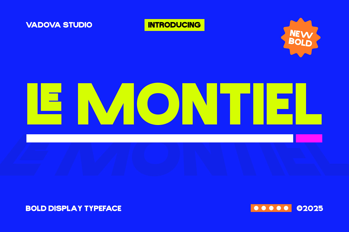 Le Montiel Bold Sans Serif Font, a Sans Serif Font by Vadovastd (Photo 1 of 8)
