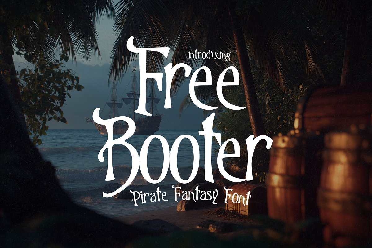 Freebooter - Pirate Display, a Serif Font by HipFonts (Photo 1 of 8)