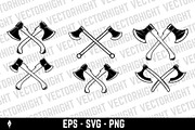 Set of crossed axes, an Object Illustration by Vectorhight (Thumbnail 2 of 4)