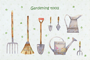 Gardening tools illustration. Bunny, a Decorative Illustration by Anna Kopylova (Thumbnail 5 of 8)