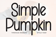 Simple Pumpkin | Script Font, a Script Font by Scratchones (Thumbnail 1 of 8)