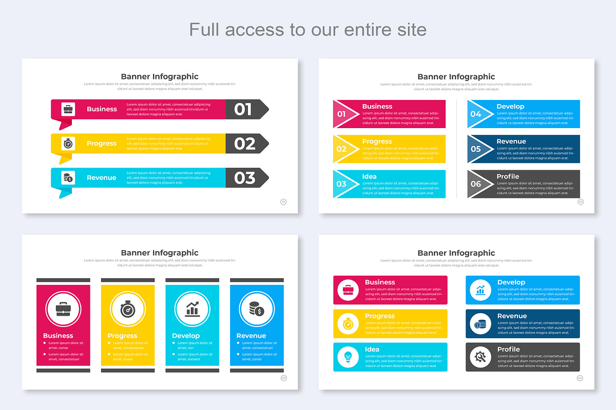 Banner Infographics Google Slide, a Templates & Theme by Mighty-Slide (Photo 2 of 7)