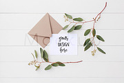 A2 Card Mockup - Eucalyptus 3, a Product Mockup by ILLONA GRAPHICS (Thumbnail 3 of 5)