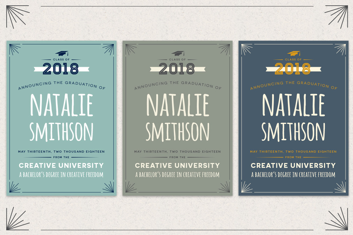 Graduation Announcement, an Invitation Template by Every Tuesday (Photo 3 of 3)