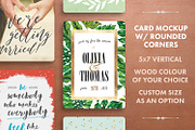 Card Mockup w/ Rounded Corners, a Print Template by Hype Your Prints (Thumbnail 1 of 4)