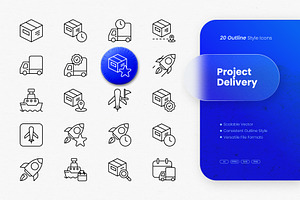 Project Delivery Outline Icons