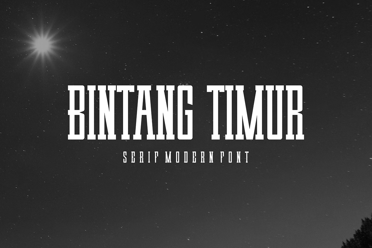 Bintang Timur Font, a Serif Font by albert_kalingga (Photo 1 of 5)
